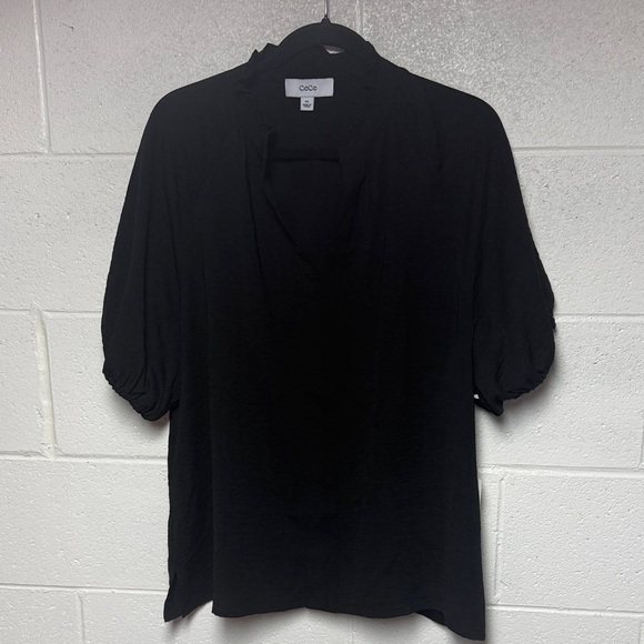 CeCe Tops - CeCe Elegant Black Blouse